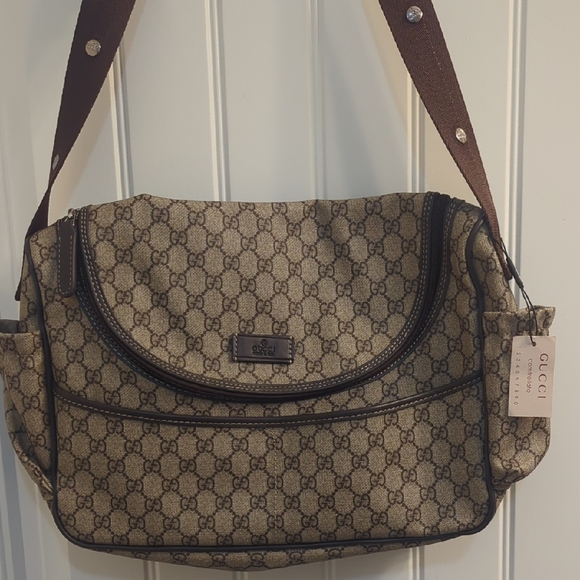 Brown Patterned Men's Bag - Picture 2 of 11
